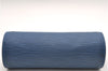 Authentic Louis Vuitton Epi For Soufflot Pouch Purse Blue LV 5932C