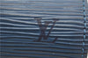 Authentic Louis Vuitton Epi For Soufflot Pouch Purse Blue LV 5932C