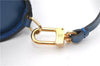Authentic Louis Vuitton Epi For Soufflot Pouch Purse Blue LV 5932C
