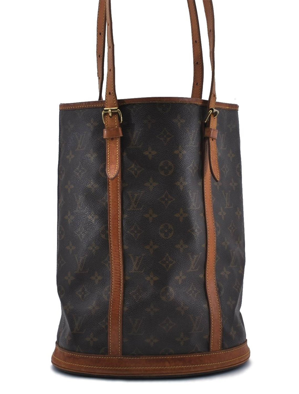 Authentic LOUIS VUITTON Monogram Bucket GM Shoulder Bag M42236 LV 5938C