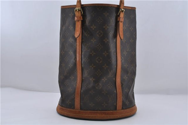 Authentic LOUIS VUITTON Monogram Bucket GM Shoulder Bag M42236 LV 5938C