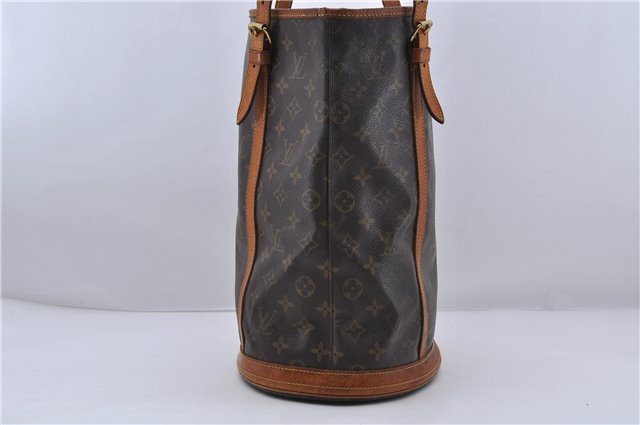 Authentic LOUIS VUITTON Monogram Bucket GM Shoulder Bag M42236 LV 5938C