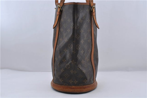 Authentic LOUIS VUITTON Monogram Bucket GM Shoulder Bag M42236 LV 5938C