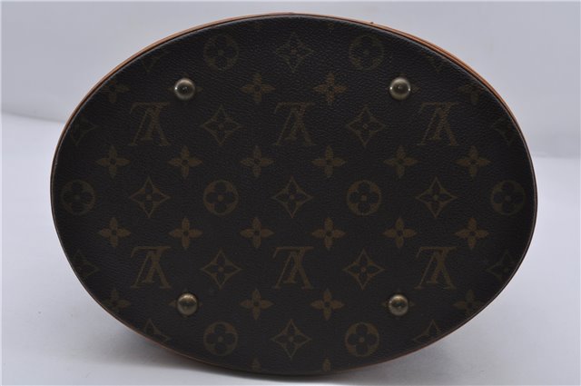 Authentic LOUIS VUITTON Monogram Bucket GM Shoulder Bag M42236 LV 5938C