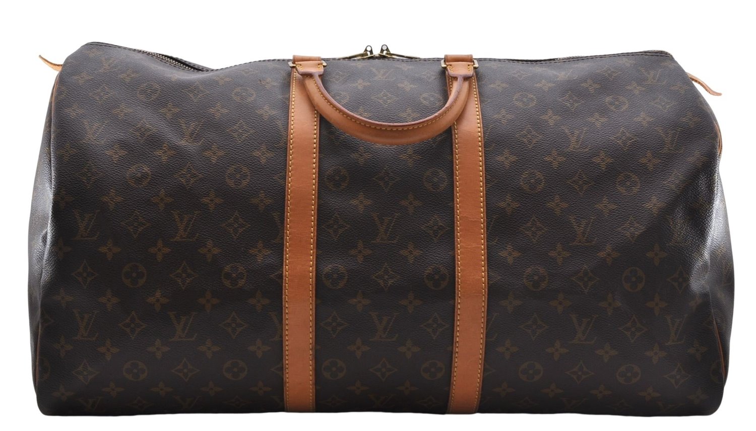 Authentic Louis Vuitton Monogram Keepall 55 Travel Boston Bag M41424 LV 5938D