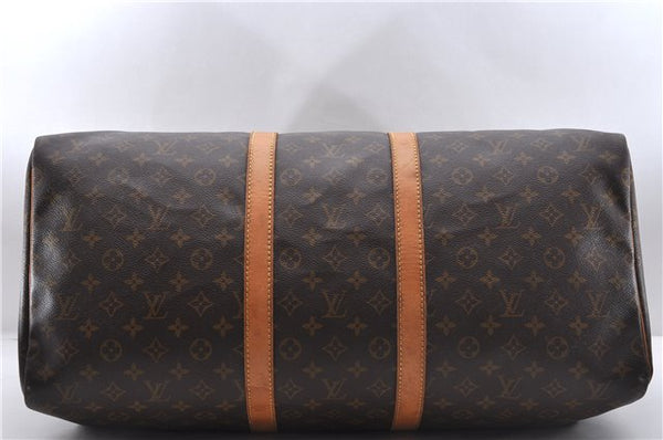 Authentic Louis Vuitton Monogram Keepall 55 Travel Boston Bag M41424 LV 5938D