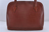 Authentic LOUIS VUITTON Epi Lussac Shoulder Bag Brown M52283 LV 5941C
