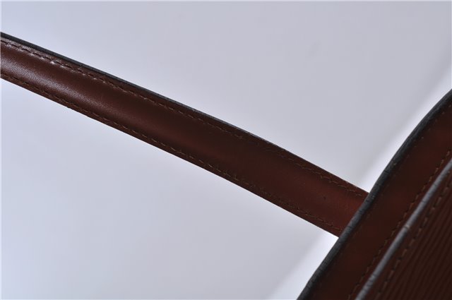 Authentic LOUIS VUITTON Epi Lussac Shoulder Bag Brown M52283 LV 5941C