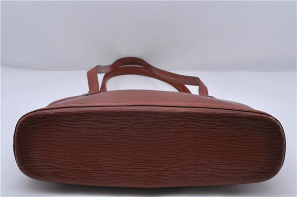 Authentic LOUIS VUITTON Epi Lussac Shoulder Bag Brown M52283 LV 5941C