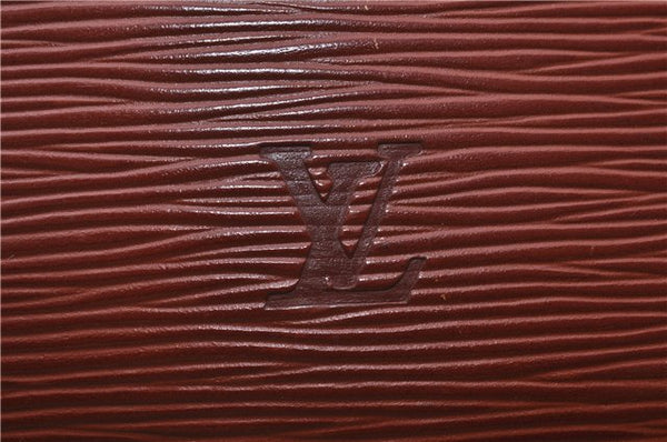 Authentic LOUIS VUITTON Epi Lussac Shoulder Bag Brown M52283 LV 5941C