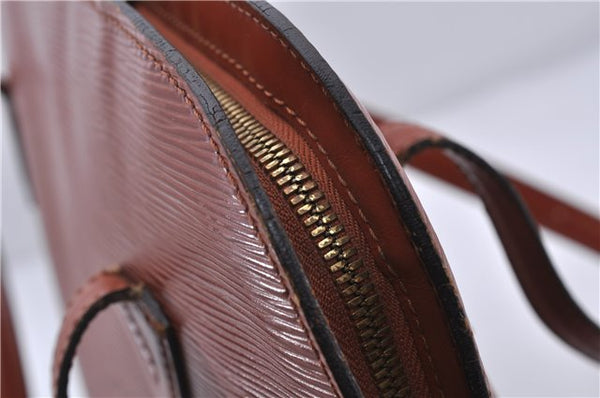 Authentic LOUIS VUITTON Epi Lussac Shoulder Bag Brown M52283 LV 5941C