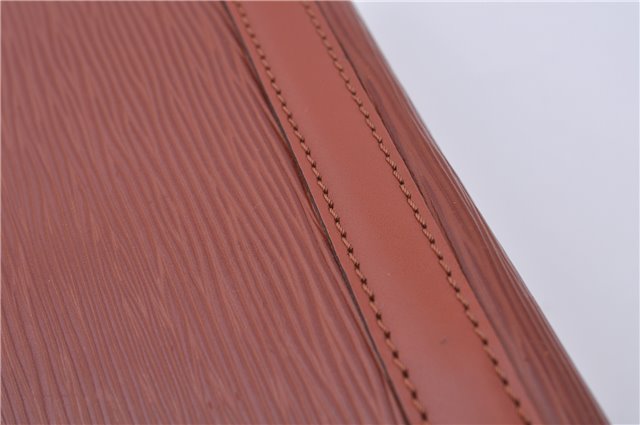 Authentic LOUIS VUITTON Epi Lussac Shoulder Bag Brown M52283 LV 5941C