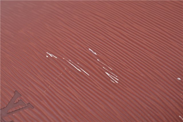 Authentic LOUIS VUITTON Epi Lussac Shoulder Bag Brown M52283 LV 5941C