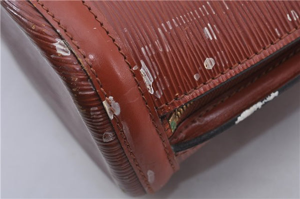 Authentic LOUIS VUITTON Epi Lussac Shoulder Bag Brown M52283 LV 5941C
