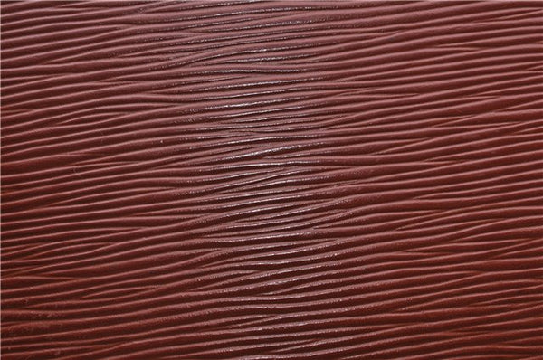 Authentic LOUIS VUITTON Epi Lussac Shoulder Bag Brown M52283 LV 5941C