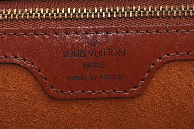 Authentic LOUIS VUITTON Epi Lussac Shoulder Bag Brown M52283 LV 5941C