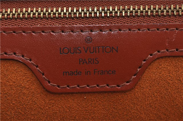 Authentic LOUIS VUITTON Epi Lussac Shoulder Bag Brown M52283 LV 5941C