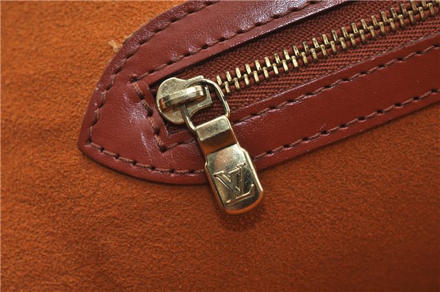 Authentic LOUIS VUITTON Epi Lussac Shoulder Bag Brown M52283 LV 5941C