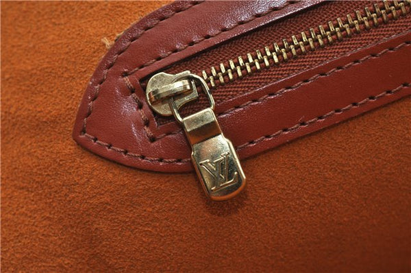 Authentic LOUIS VUITTON Epi Lussac Shoulder Bag Brown M52283 LV 5941C