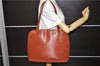 Authentic LOUIS VUITTON Epi Lussac Shoulder Bag Brown M52283 LV 5941C