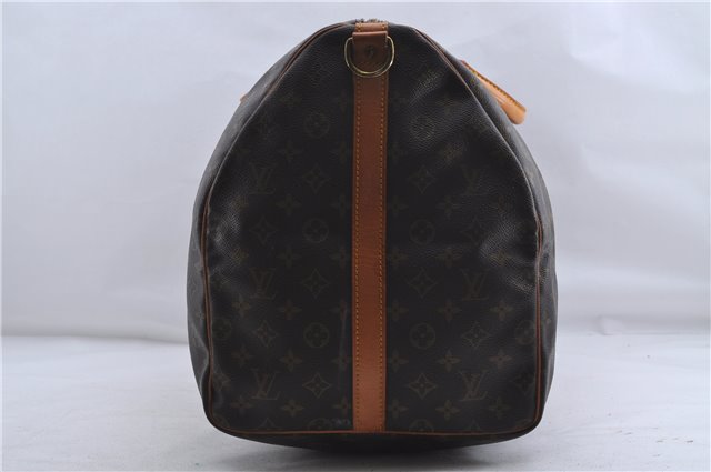 Auth Louis Vuitton Monogram Keepall Bandouliere 60 Boston Bag M41412 LV 5945D