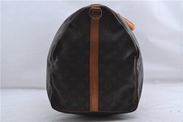 Auth Louis Vuitton Monogram Keepall Bandouliere 60 Boston Bag M41412 LV 5945D