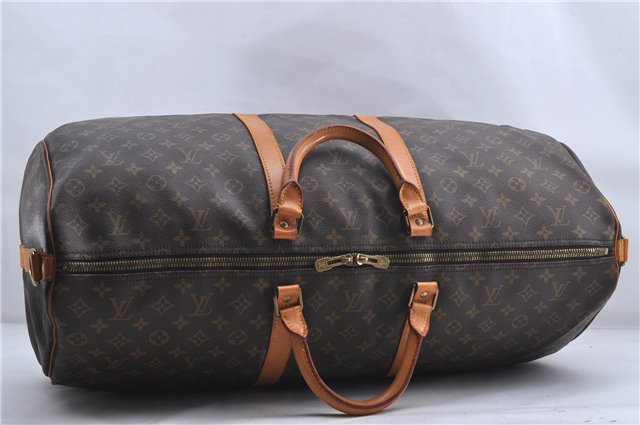 Auth Louis Vuitton Monogram Keepall Bandouliere 60 Boston Bag M41412 LV 5945D