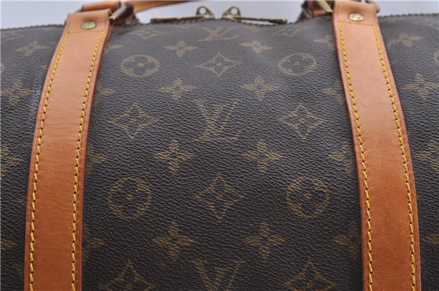 Auth Louis Vuitton Monogram Keepall Bandouliere 60 Boston Bag M41412 LV 5945D