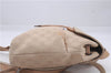 Authentic GUCCI Backpack GG Canvas Leather 0030242 Beige 5948D