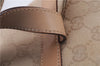 Authentic GUCCI Backpack GG Canvas Leather 0030242 Beige 5948D