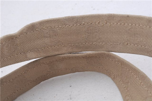 Authentic GUCCI Backpack GG Canvas Leather 0030242 Beige 5948D