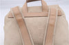 Authentic GUCCI Backpack GG Canvas Leather 0030242 Beige 5948D