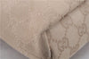 Authentic GUCCI Backpack GG Canvas Leather 0030242 Beige 5948D