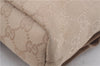 Authentic GUCCI Backpack GG Canvas Leather 0030242 Beige 5948D