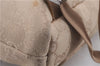 Authentic GUCCI Backpack GG Canvas Leather 0030242 Beige 5948D