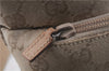 Authentic GUCCI Backpack GG Canvas Leather 0030242 Beige 5948D