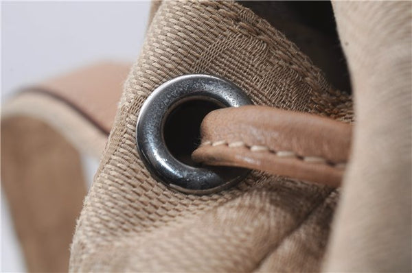 Authentic GUCCI Backpack GG Canvas Leather 0030242 Beige 5948D