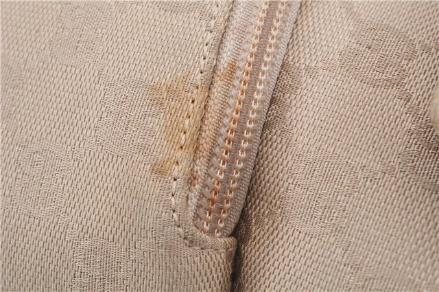 Authentic GUCCI Backpack GG Canvas Leather 0030242 Beige 5948D