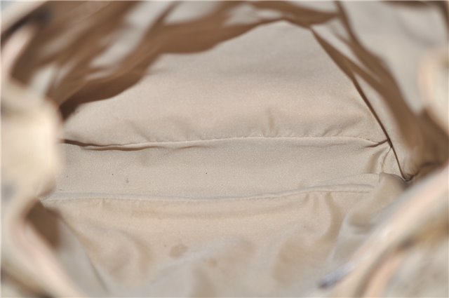 Authentic GUCCI Backpack GG Canvas Leather 0030242 Beige 5948D