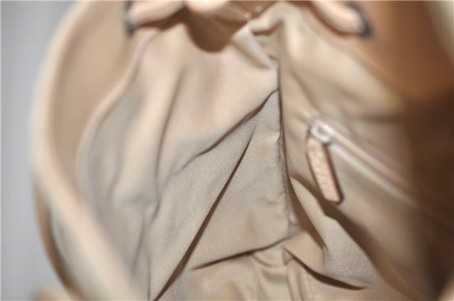 Authentic GUCCI Backpack GG Canvas Leather 0030242 Beige 5948D