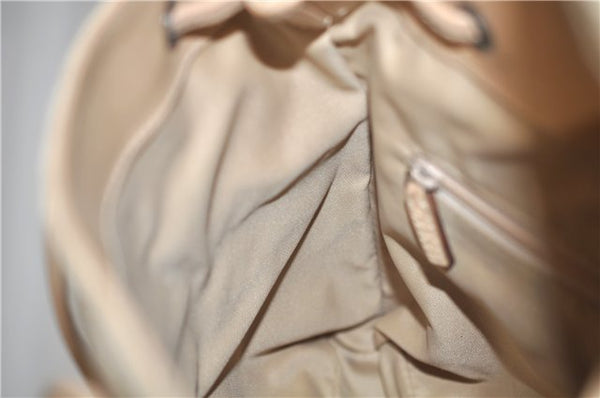 Authentic GUCCI Backpack GG Canvas Leather 0030242 Beige 5948D