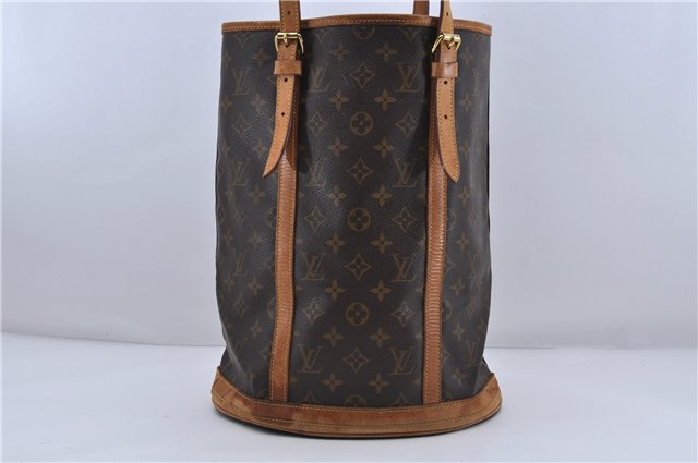 Authentic LOUIS VUITTON Monogram Bucket GM Shoulder Bag M42236 LV 5950C