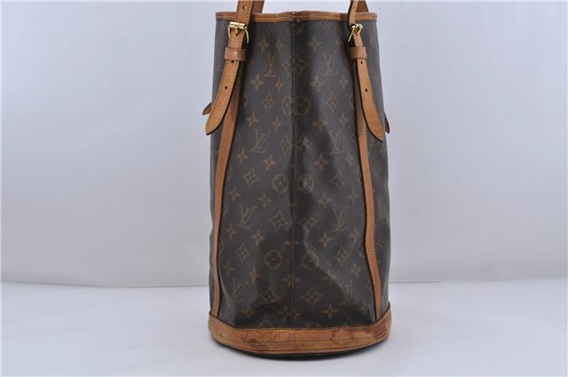 Authentic LOUIS VUITTON Monogram Bucket GM Shoulder Bag M42236 LV 5950C
