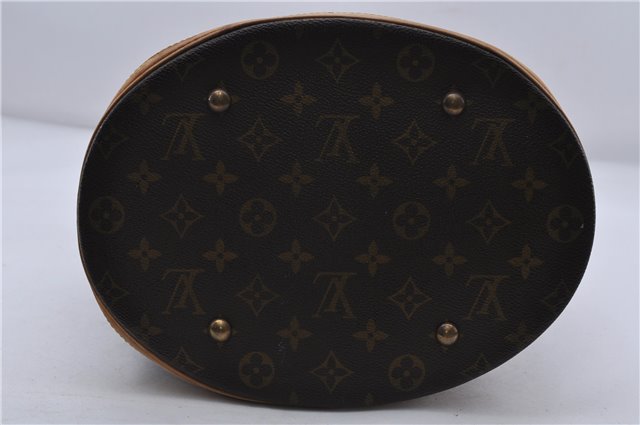 Authentic LOUIS VUITTON Monogram Bucket GM Shoulder Bag M42236 LV 5950C