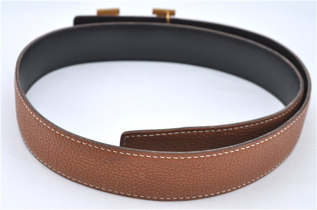 Authentic HERMES Constance Leather Belt Size 70cm 27.6