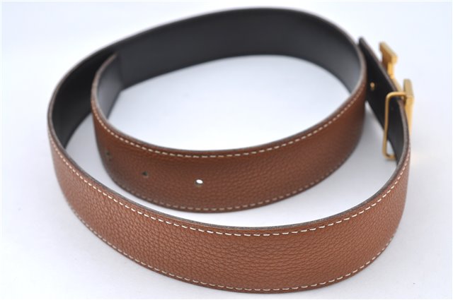 Authentic HERMES Constance Leather Belt Size 70cm 27.6