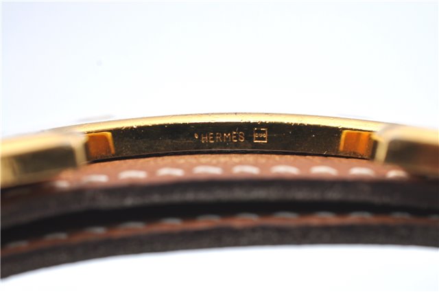 Authentic HERMES Constance Leather Belt Size 70cm 27.6