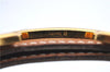 Authentic HERMES Constance Leather Belt Size 70cm 27.6" Brown Balck 5952C