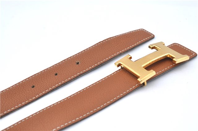 Authentic HERMES Constance Leather Belt Size 70cm 27.6