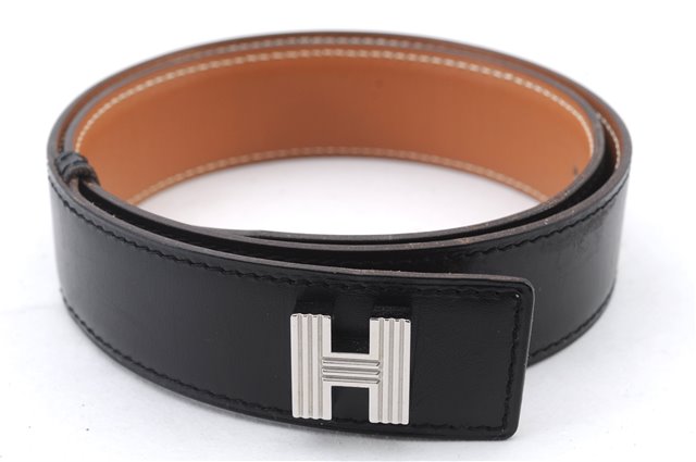 Authentic HERMES Ladies Leather Belt Size 65cm 25.6